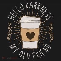 Hello Darkness My Old Friend Coffee Lover Kids Hoodie thumb 5