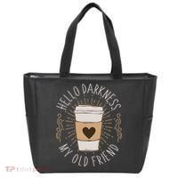 Hello Darkness My Old Friend Coffee Lover Tote Bag thumb 0