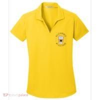 Hello Darkness My Old Friend Coffee Lover Women's Dry Zone Grid Polo thumb 0