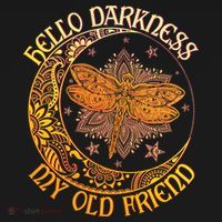Hello Darkness My Old Friend Dragonfly Moon Backpack thumb 2