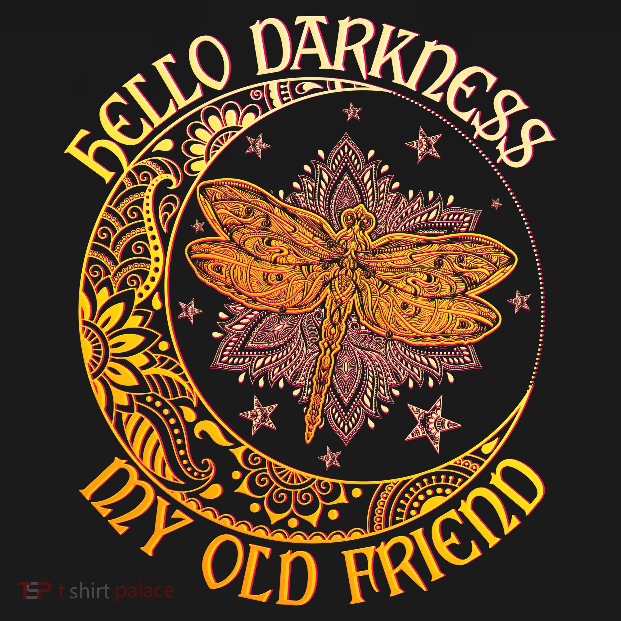 Hello Darkness My Old Friend Dragonfly Moon Backpack