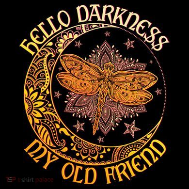 Hello Darkness My Old Friend Dragonfly Moon Coffee Mug