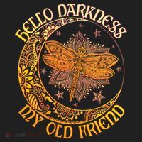 Hello Darkness My Old Friend Dragonfly Moon V.I.T. Fleece Crew Sweatshirt thumb 2
