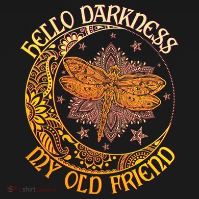 Hello Darkness My Old Friend Dragonfly Moon PosiCharge Competitor Tank