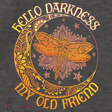 Hello Darkness My Old Friend Dragonfly Moon Vector Backpack