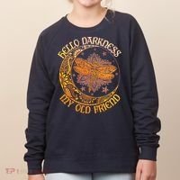 Hello Darkness My Old Friend Dragonfly Moon Women's Sweatshirt thumb 0