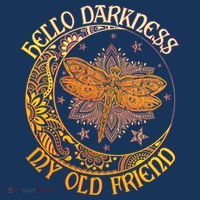 Hello Darkness My Old Friend Dragonfly Moon Women's Sweatshirt thumb 2