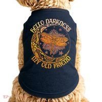 Hello Darkness My Old Friend Dragonfly Moon Doggie Tank thumb 0