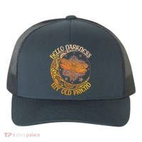 Hello Darkness My Old Friend Dragonfly Moon Yupoong Adult 5-Panel Trucker Hat thumb 0