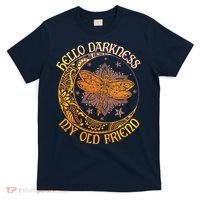 Hello Darkness My Old Friend Dragonfly Moon T-Shirt thumb 0
