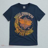 Hello Darkness My Old Friend Dragonfly Moon T-Shirt thumb 5