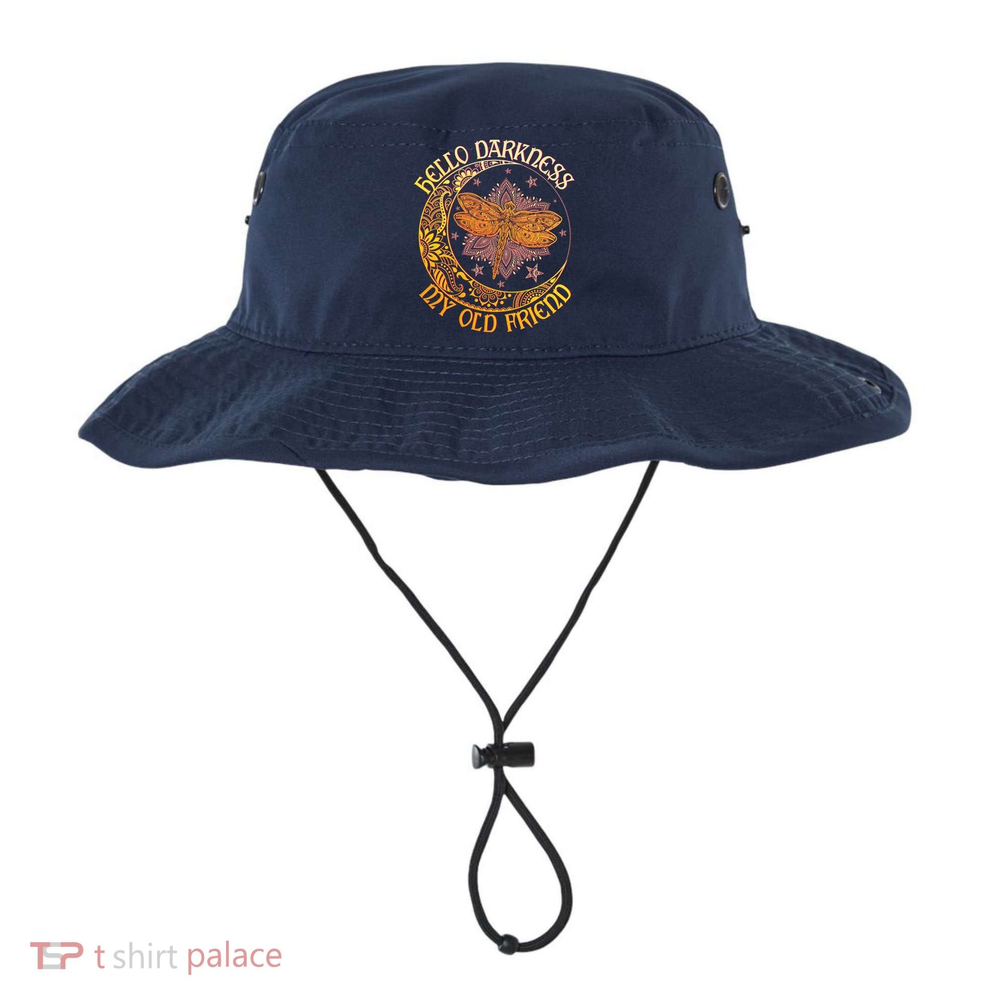 Hello Darkness My Old Friend Dragonfly Moon Bucket Hat