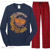 Hello Darkness My Old Friend Dragonfly Moon Long Sleeve Pajama Set thumb 0