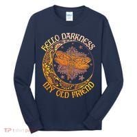 Hello Darkness My Old Friend Dragonfly Moon Tall Long Sleeve Shirt thumb 0