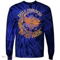 Hello Darkness My Old Friend Dragonfly Moon Tie-Dye Long Sleeve Shirt thumb 0