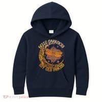 Hello Darkness My Old Friend Dragonfly Moon Kids Hoodie thumb 0