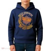 Hello Darkness My Old Friend Dragonfly Moon Kids Hoodie thumb 4