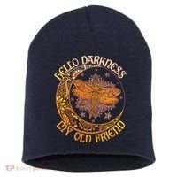 Hello Darkness My Old Friend Dragonfly Moon Short Acrylic Beanie thumb 0