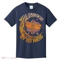 Hello Darkness My Old Friend Dragonfly Moon Kids T-Shirt thumb 0