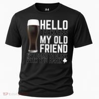 Hello Darkness My Old Friend Funny Drinking Cooling Performance Crew T-Shirt thumb 0