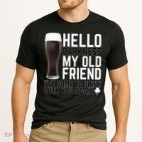 Hello Darkness My Old Friend Funny Drinking Cooling Performance Crew T-Shirt thumb 2