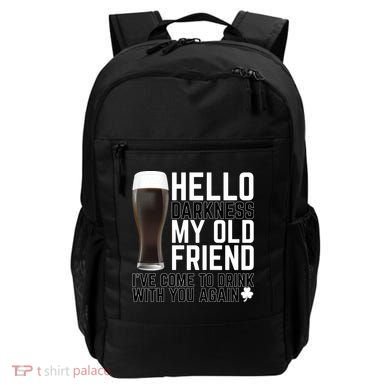 Hello Darkness My Old Friend Funny Drinking Backpack