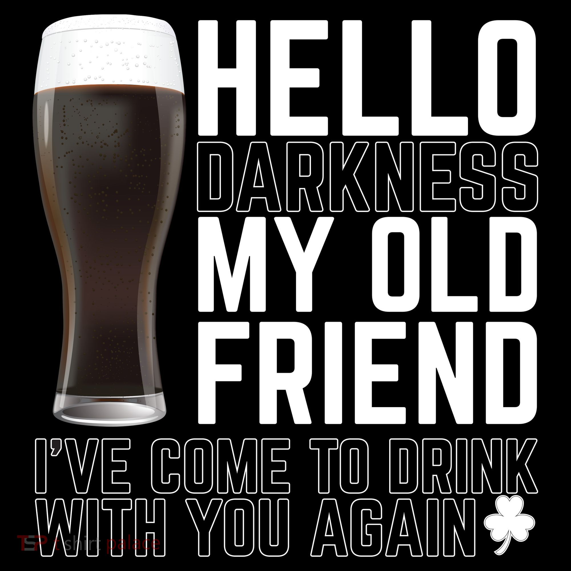 Hello Darkness My Old Friend Funny Drinking Bucket Hat