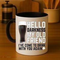 Hello Darkness My Old Friend Funny Drinking Coffee Mug thumb 4