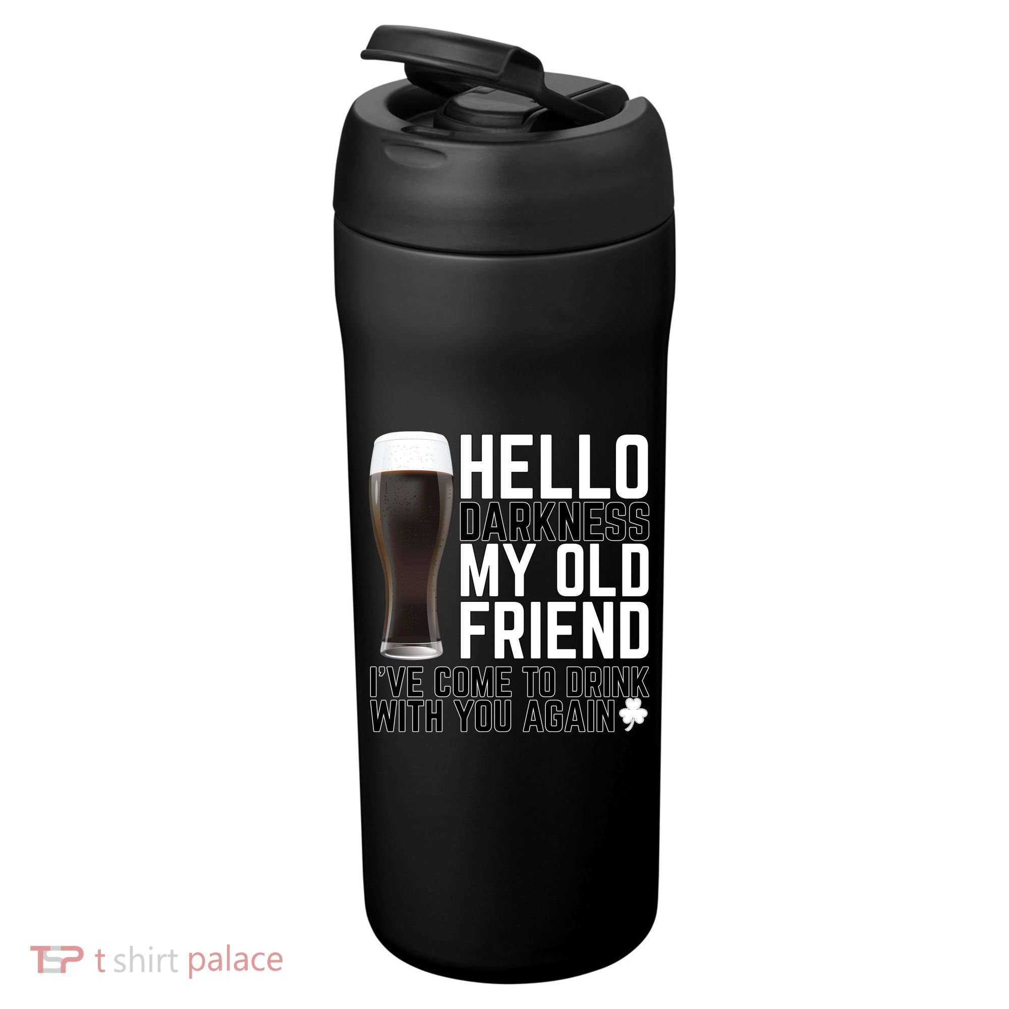 Hello Darkness My Old Friend Funny Drinking 24oz Duet Stainless Steel Tumbler