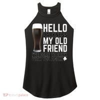 Hello Darkness My Old Friend Funny Drinking Women's Perfect Tri Rocker Tank thumb 0