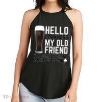 Hello Darkness My Old Friend Funny Drinking Women's Perfect Tri Rocker Tank thumb 2