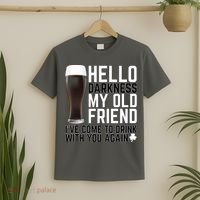 Hello Darkness My Old Friend Funny Drinking T-Shirt thumb 2
