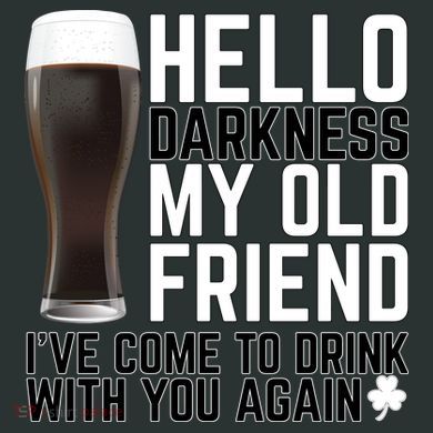 Hello Darkness My Old Friend Funny Drinking Performance Fleece Hoodie