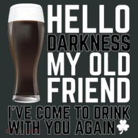 Hello Darkness My Old Friend Funny Drinking Women's Long Sleeve Shirt thumb 2
