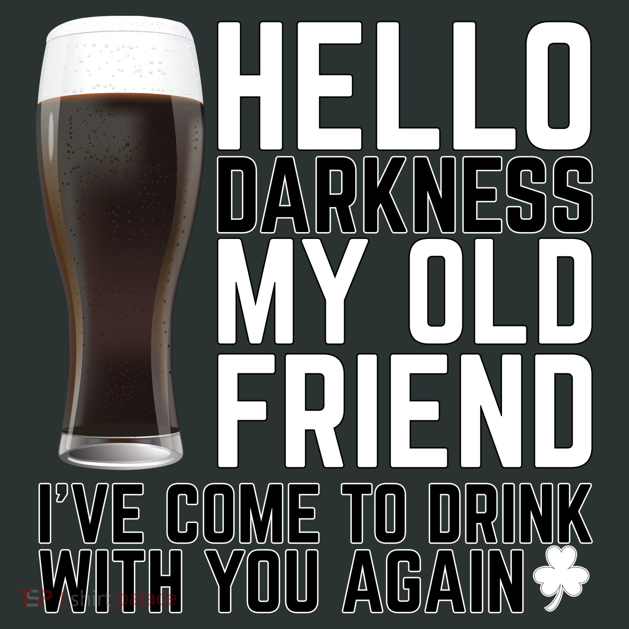 Hello Darkness My Old Friend Funny Drinking Women's Long Sleeve Shirt