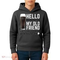 Hello Darkness My Old Friend Funny Drinking Kids Hoodie thumb 4