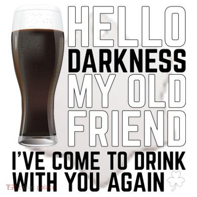 Hello Darkness My Old Friend Funny Drinking Ceramic Ornament