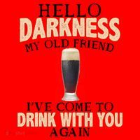 Hello Darkness my Old friend I've come to drink you again Santa Hat thumb 1