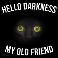 Hello Darkness My Old Friend Scary Cat T-Shirt thumb 7