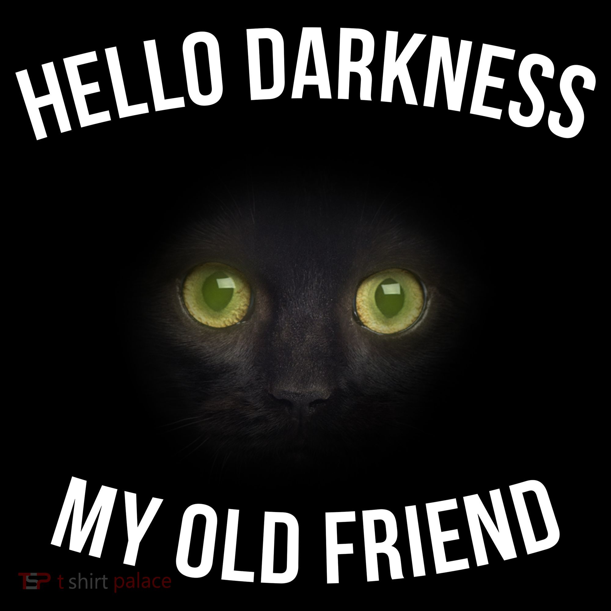 Hello Darkness My Old Friend Scary Cat Women's Tank Top