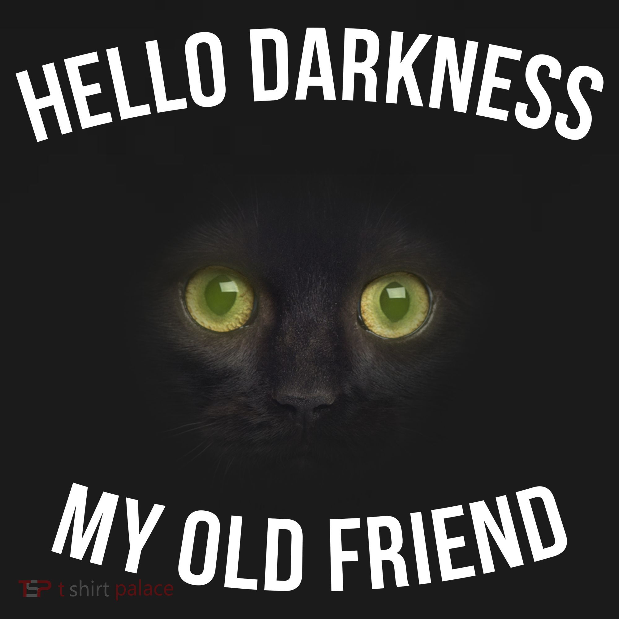 Hello Darkness My Old Friend Scary Cat Kids Sweatshirt