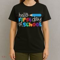 Hello First Day of School Cute Pencil T-Shirt thumb 4