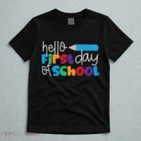 Hello First Day of School Cute Pencil T-Shirt thumb 5