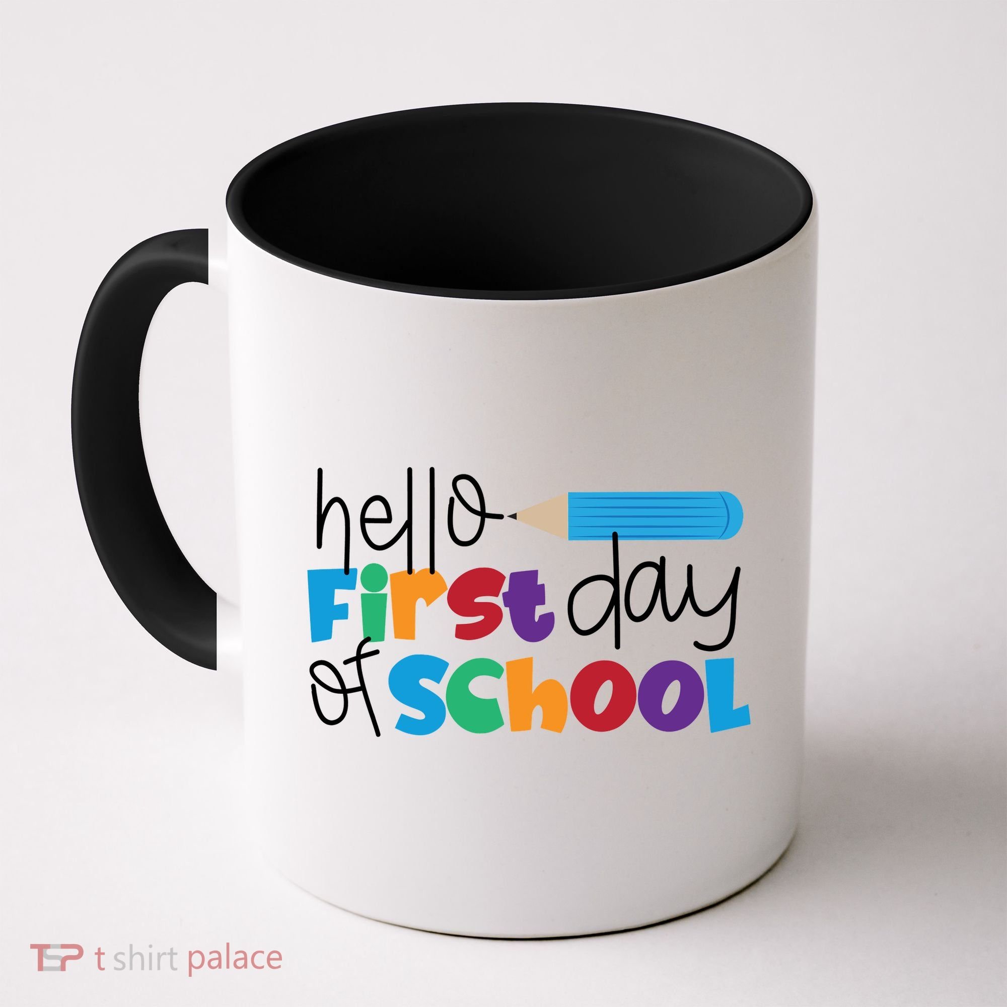 Hello First Day of School Cute Pencil Coffee Mug