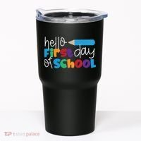 Hello First Day of School Cute Pencil Tumbler thumb 0