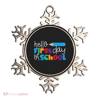 Hello First Day of School Cute Pencil Ornament