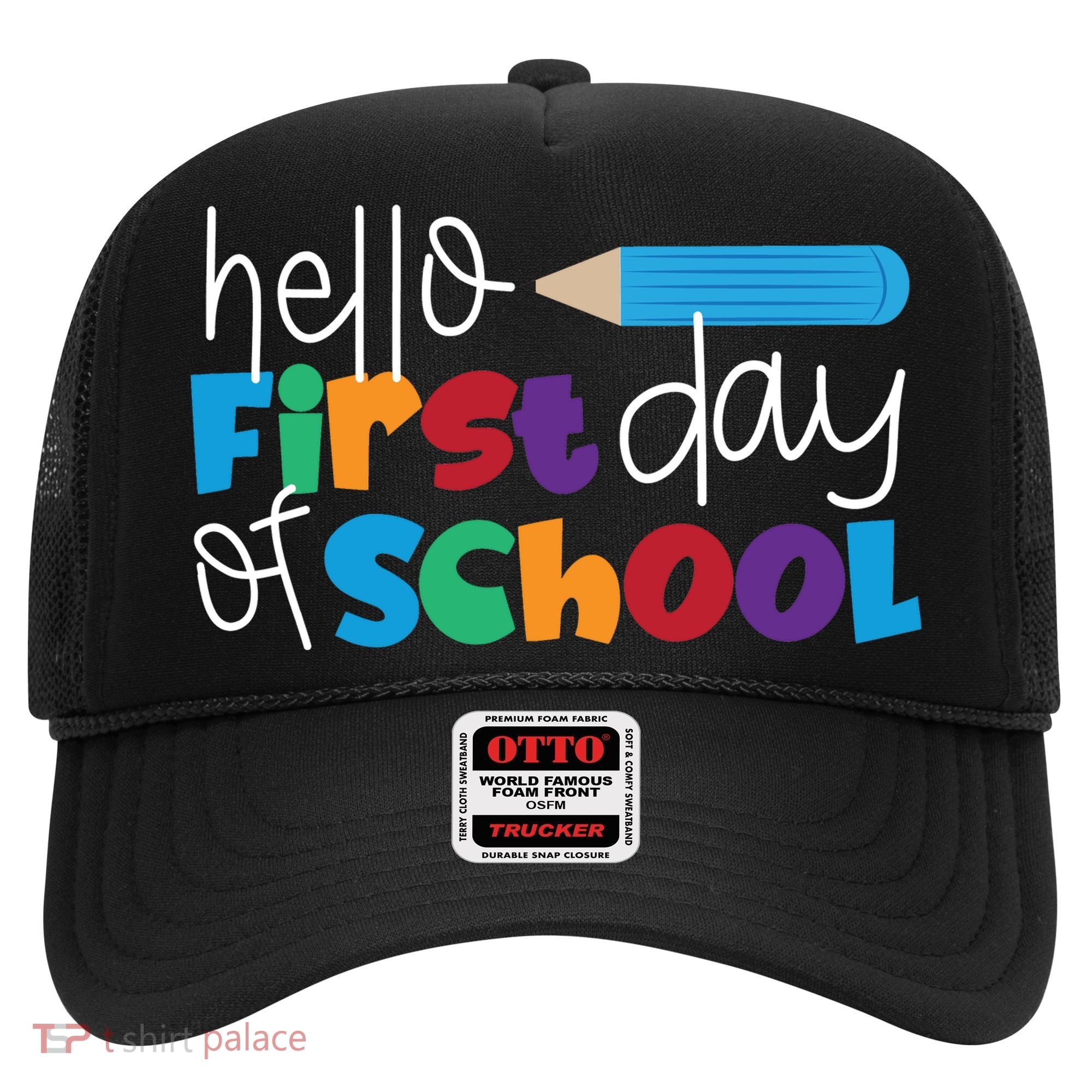 Hello First Day of School Cute Pencil Hat
