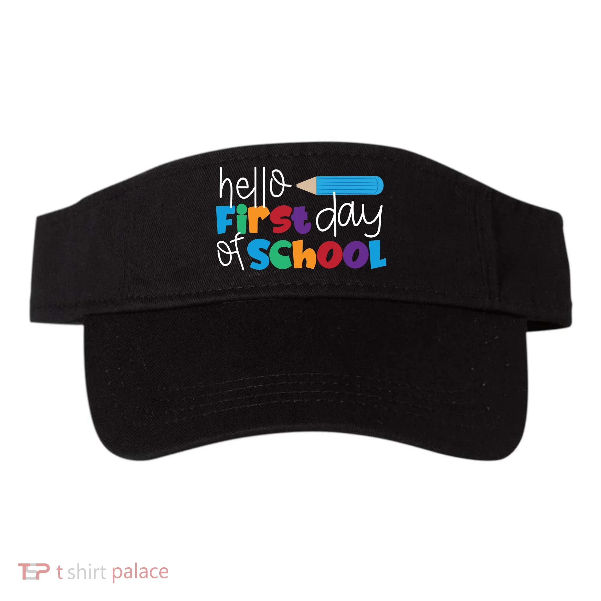 Hello First Day of School Cute Pencil Visor