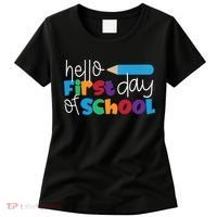 Hello First Day of School Cute Pencil Women's T-Shirt thumb 0