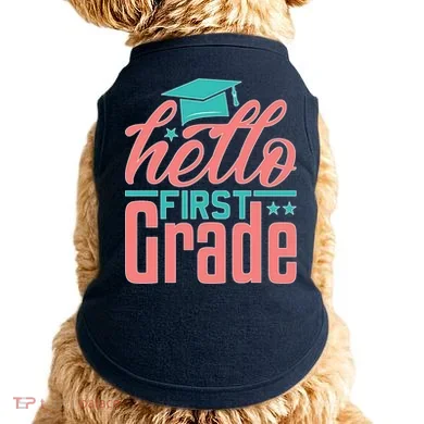 Hello First Grade Doggie Tank